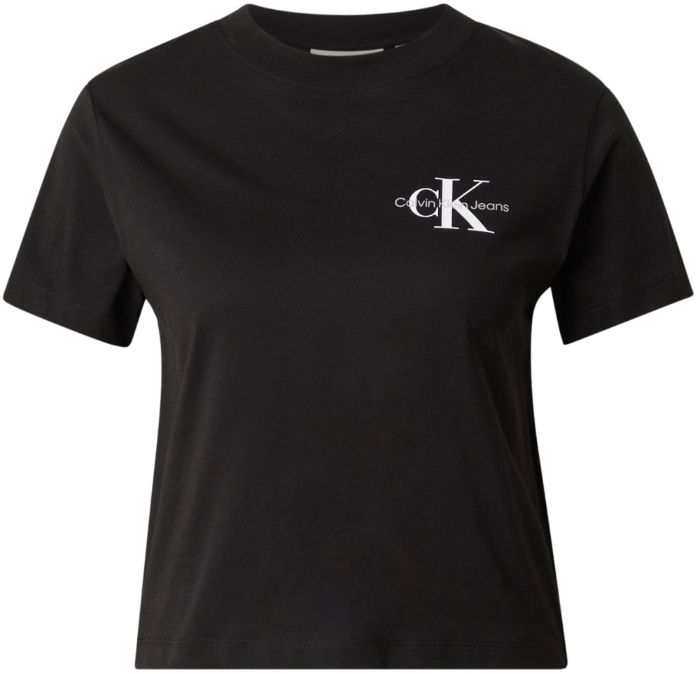 Calvin Klein Jeans Tričko  čierna / biela
