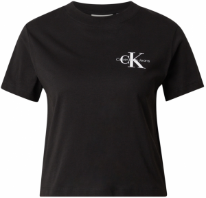 Calvin Klein Jeans Tričko  čierna / biela