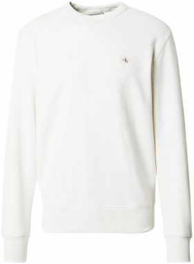 Calvin Klein Jeans Mikina  biela