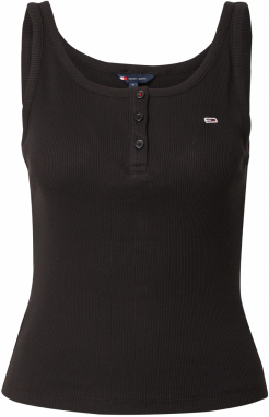 Tommy Jeans Top  červená / čierna / biela