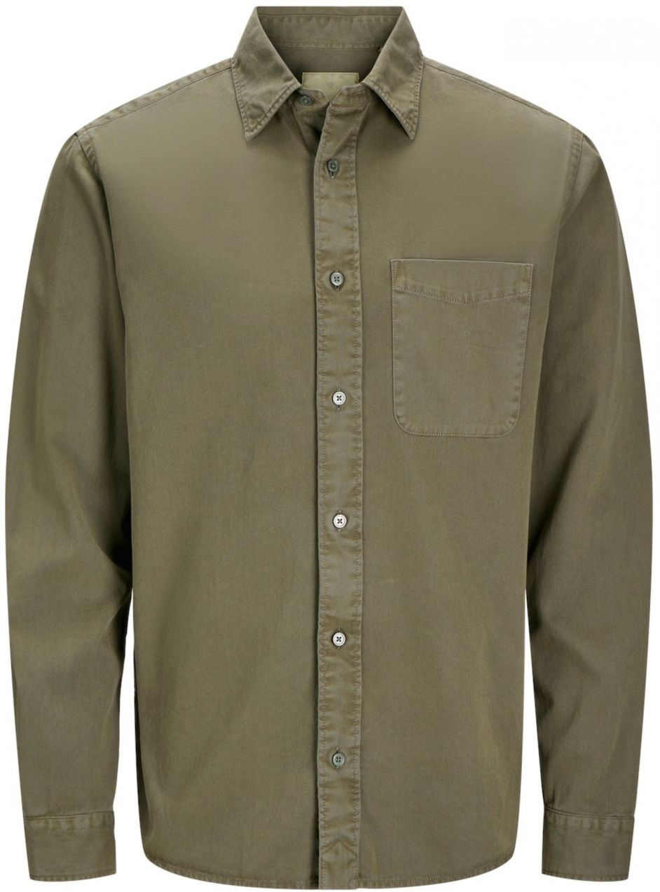 Jack & Jones Premium Košeľa 'JPRCCDOVER'  tmavozelená