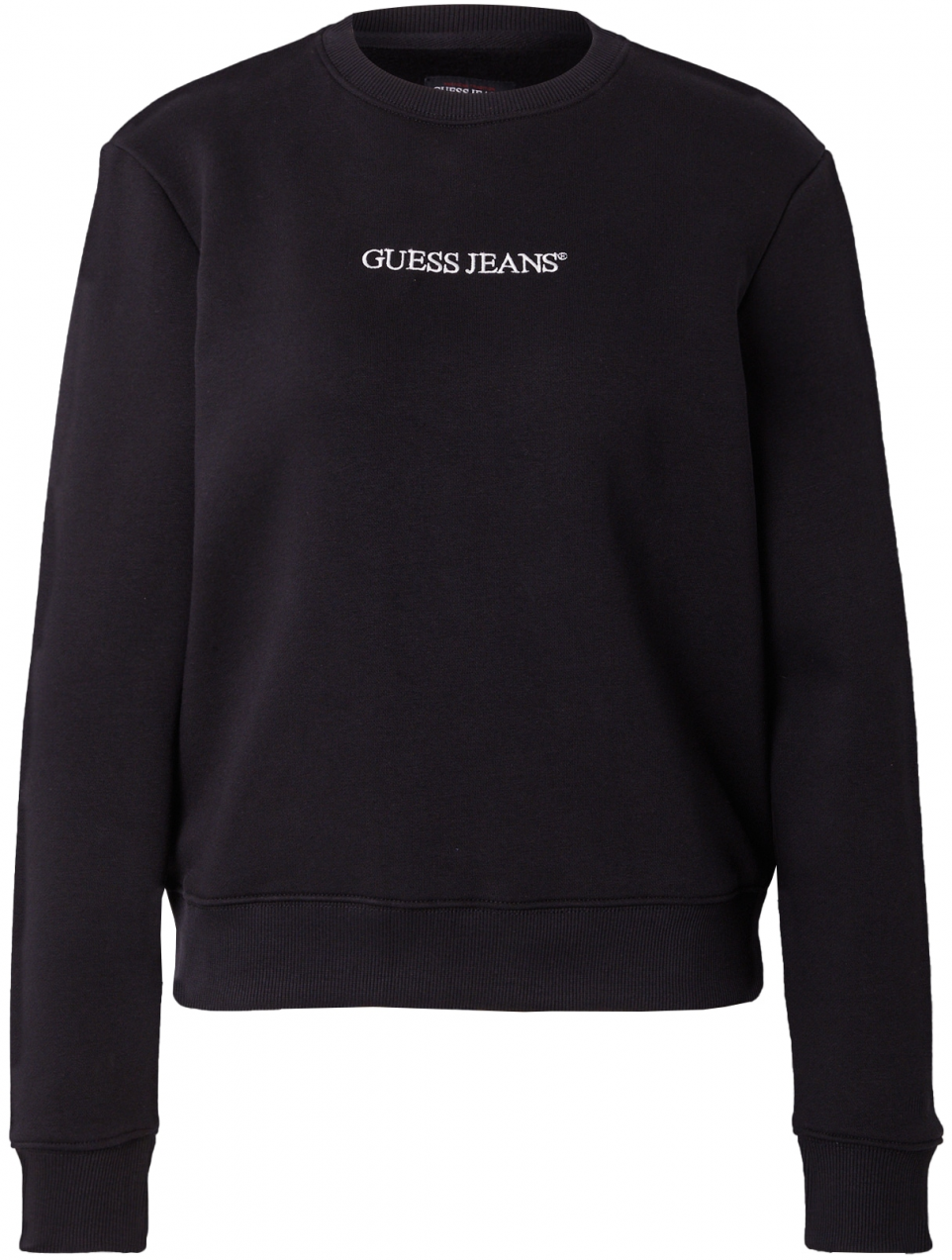 GUESS JEANS Mikina  čierna / biela