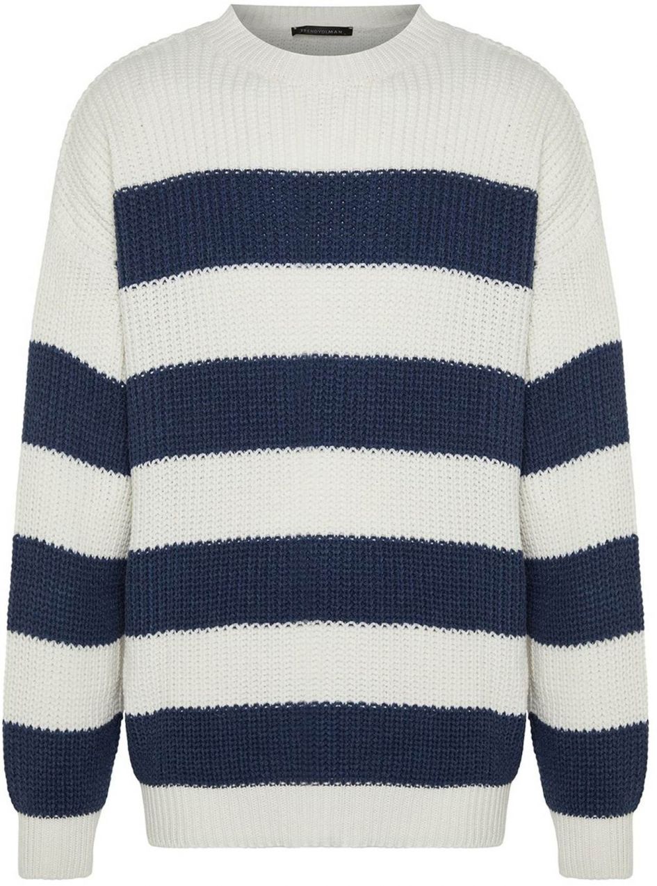 Trendyol Sveter  indigo / biela