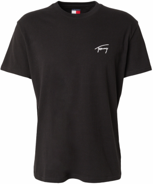 Tommy Jeans Tričko  čierna / biela