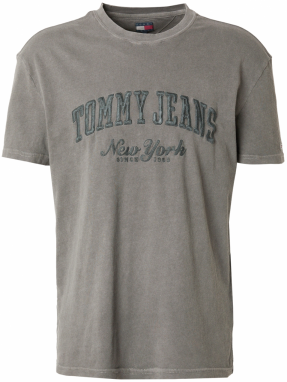 Tommy Jeans Tričko  antracitová / čierna