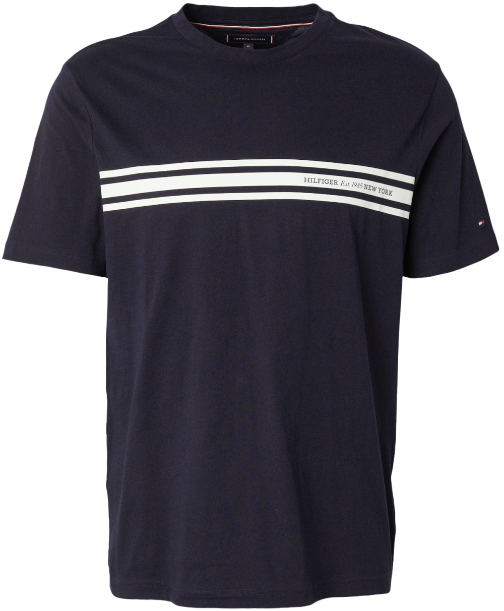 TOMMY HILFIGER Tričko  námornícka modrá / biela