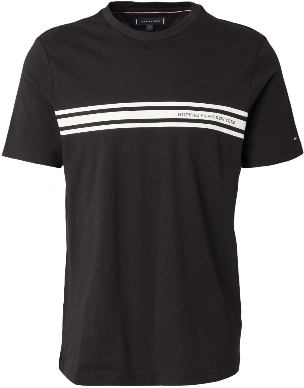 TOMMY HILFIGER Tričko  čierna / biela