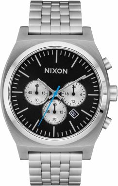 Nixon Analógové hodinky 'Time Teller Chrono'  čierna / strieborná