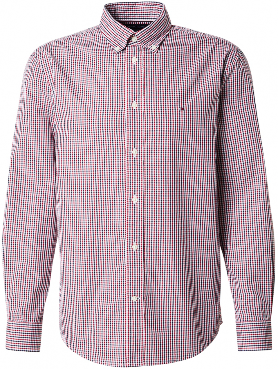 TOMMY HILFIGER Košeľa  červená / čierna / biela