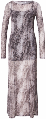 Noisy may Šaty 'NMSONIA'  svetlosivá / čierna