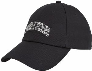 Tommy Jeans Čiapka  čierna / biela