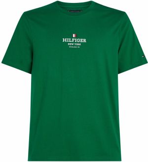 TOMMY HILFIGER Tričko  tmavomodrá / tmavozelená / červená / biela