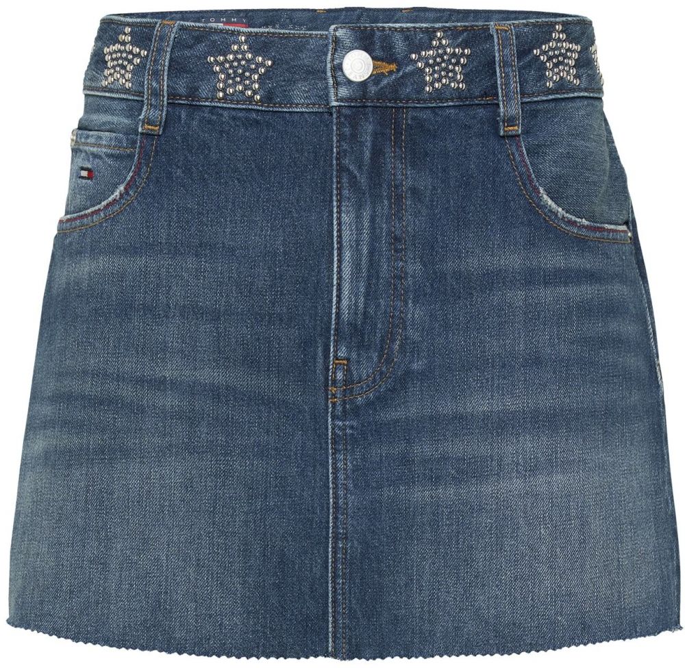 Tommy Jeans Sukňa  modrá denim