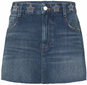 Tommy Jeans Sukňa  modrá denim