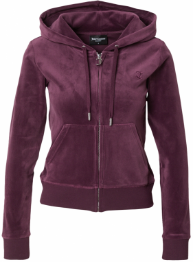 Juicy Couture Tepláková bunda  tmavočervená