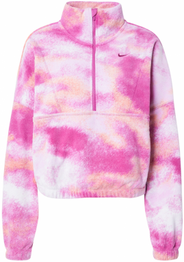 NIKE Funkčná flisová bunda 'One'  oranžová / tmavoružová / biela