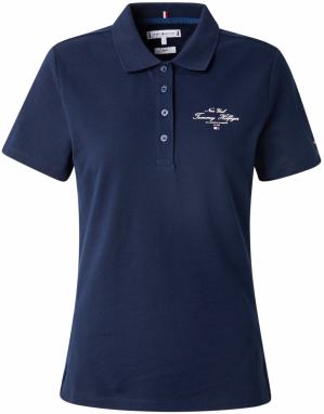 TOMMY HILFIGER Tričko  námornícka modrá / biela