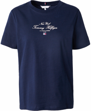 TOMMY HILFIGER Tričko  námornícka modrá / biela