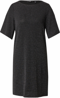 VERO MODA Šaty 'VMKANVA'  čierna / strieborná