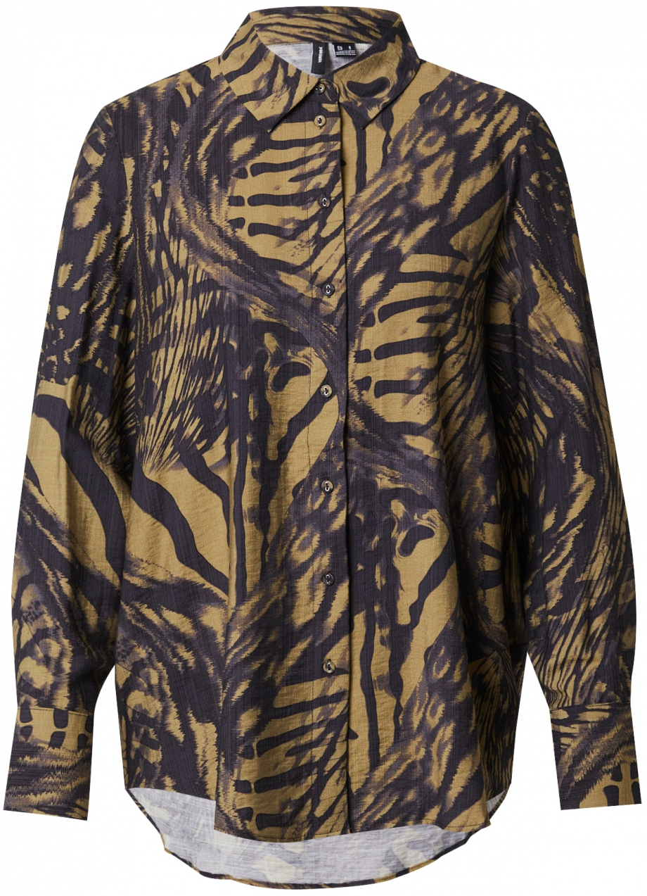 VERO MODA Blúzka 'VMJOSS IBEN'  antracitová / kaki