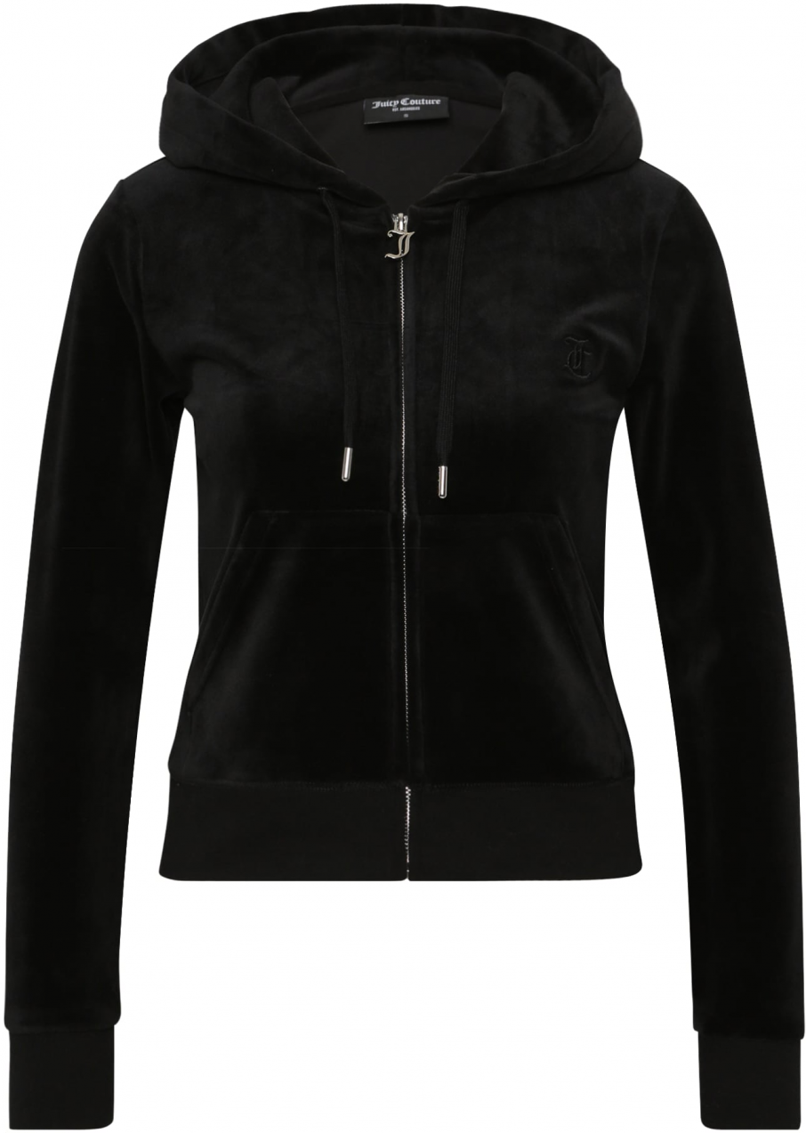 Juicy Couture Petite Tepláková bunda 'ROBERTSON'  čierna