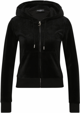 Juicy Couture Petite Tepláková bunda 'ROBERTSON'  čierna