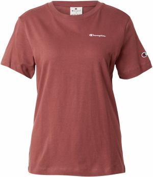 Champion Authentic Athletic Apparel Tričko  hrdzavohnedá / biela