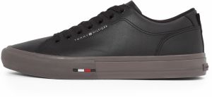 TOMMY HILFIGER Nízke tenisky  čierna / strieborná