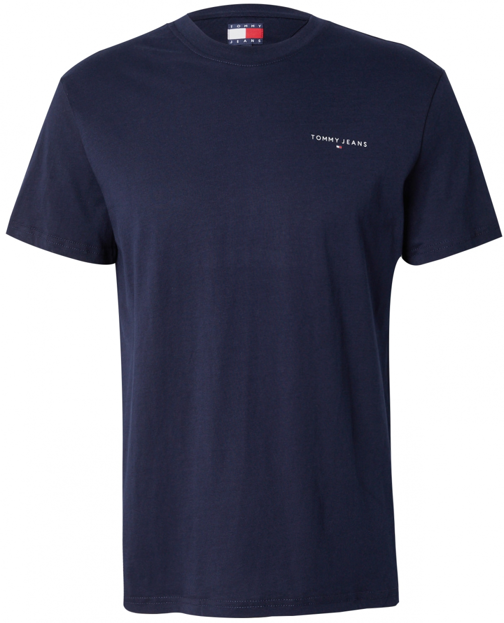 Tommy Jeans Tričko  tmavomodrá / šedobiela