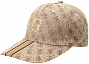 GUESS Čiapka 'London'  béžová / zlatá / čierna
