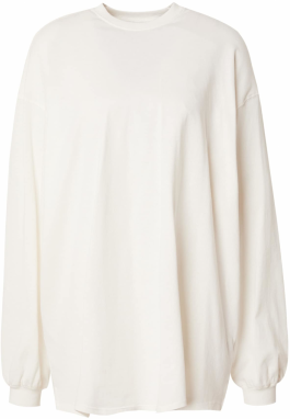 WEEKDAY Tričko 'Lindy'  čierna / biela