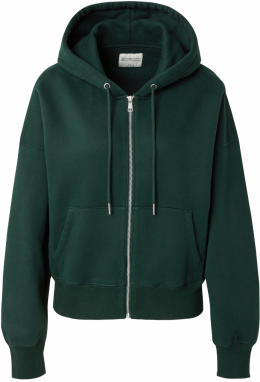 Abercrombie & Fitch Tepláková bunda 'ESSENTIAL SUNDAY'  tmavozelená