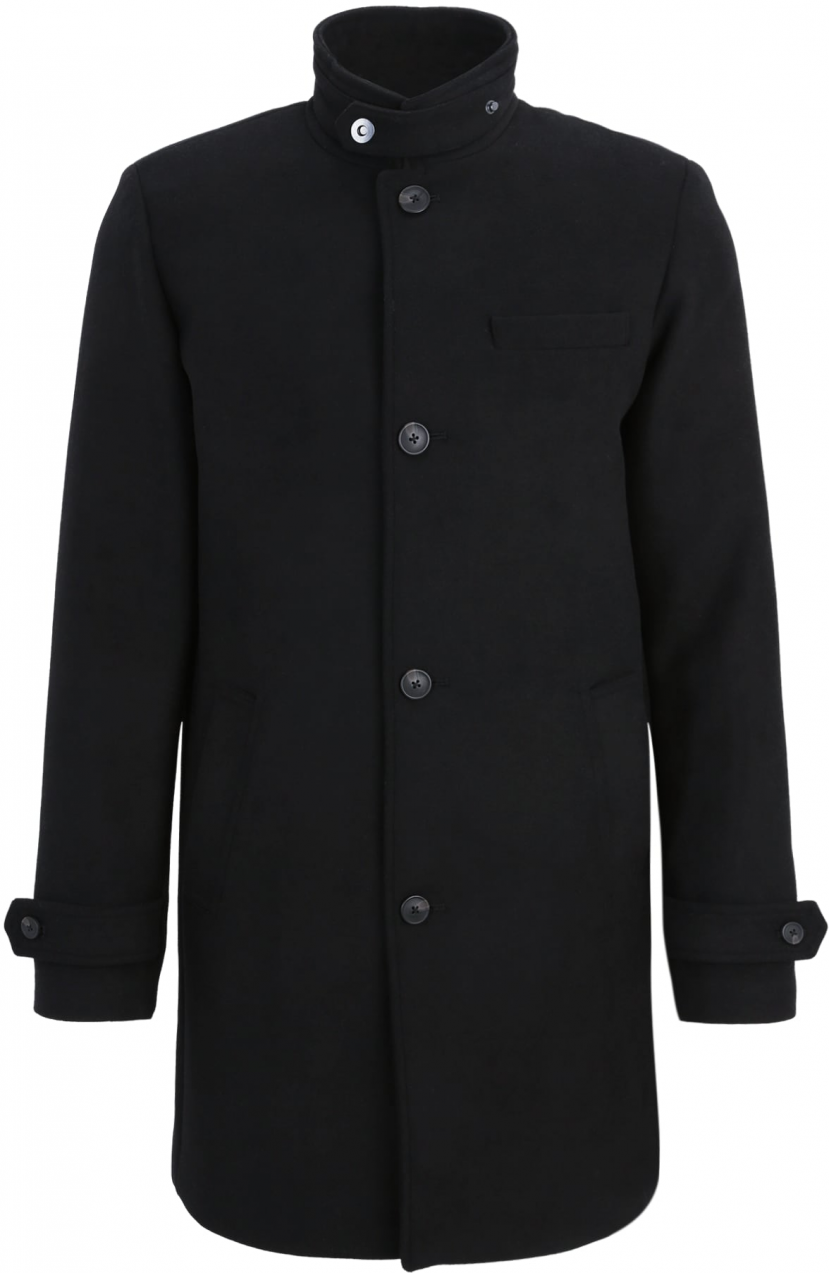 JACK & JONES Prechodný kabát 'EMELTON'  čierna
