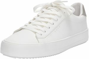 Pull&Bear Nízke tenisky  sivá / biela