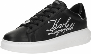 Karl Lagerfeld Nízke tenisky 'KAPRI'  čierna / biela
