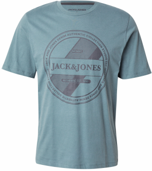 JACK & JONES Tričko 'RIO'  modrosivá