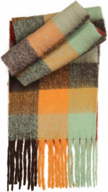 ABOUT YOU Šál 'ST0805SCARF-22'  hnedá / žltá / biela