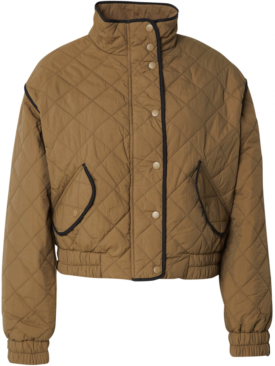 VERO MODA Prechodná bunda 'VMVILMA'  kaki / čierna