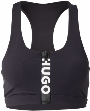 HUGO Bikinový top 'WAVE'  čierna / biela