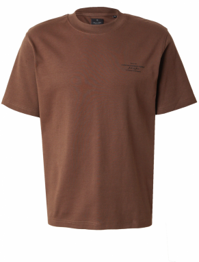 JACK & JONES Tričko 'JPRBlachad'  tmavohnedá / čierna