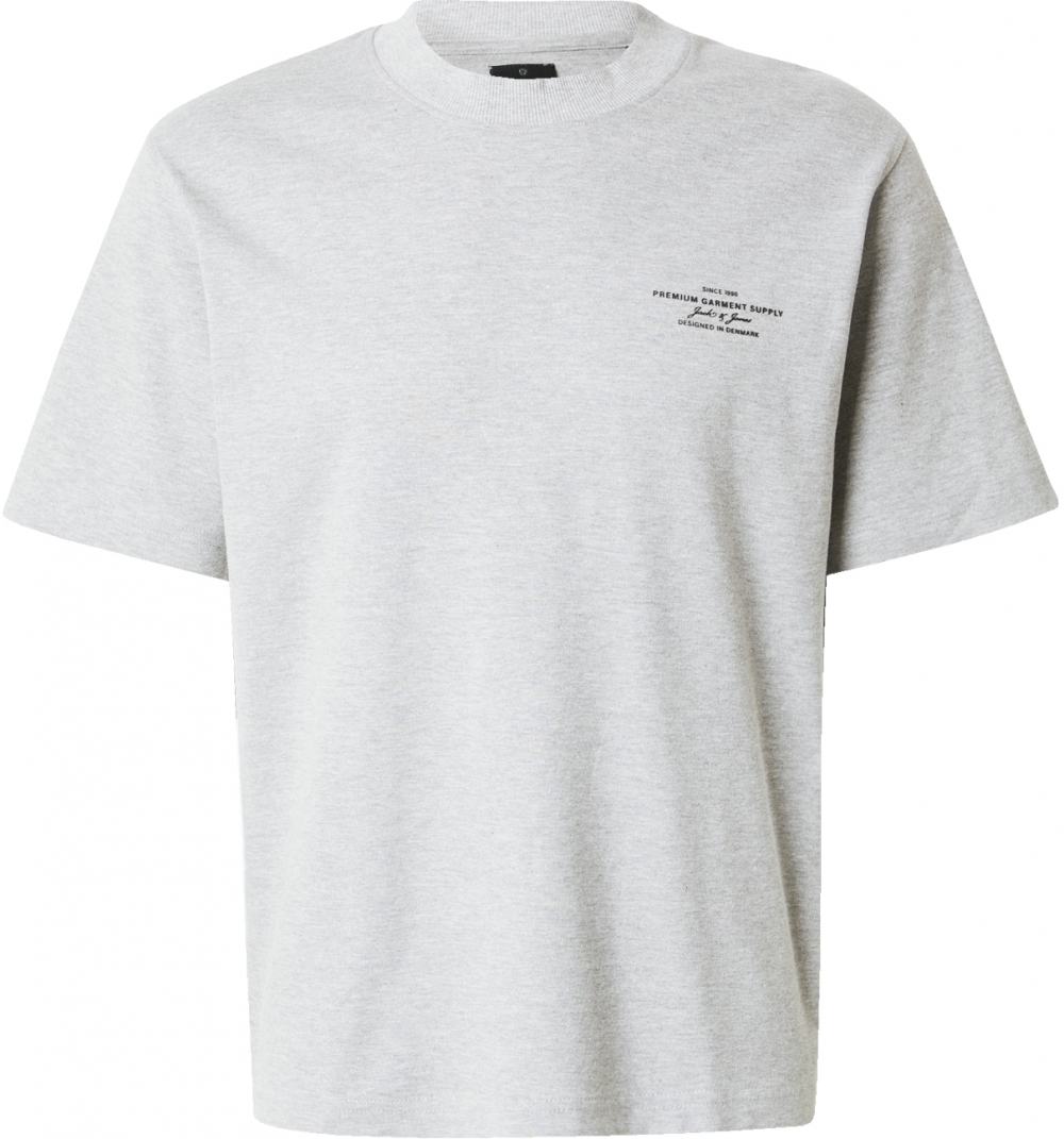 JACK & JONES Tričko 'JPRBlachad'  svetlosivá / čierna