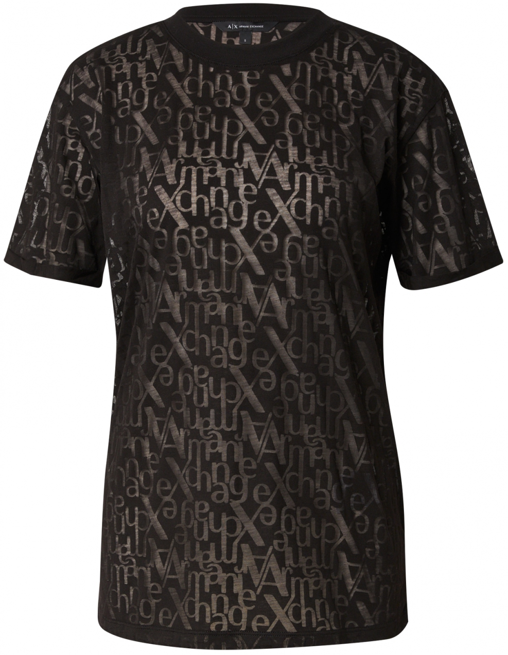 ARMANI EXCHANGE Tričko  hnedá / čierna