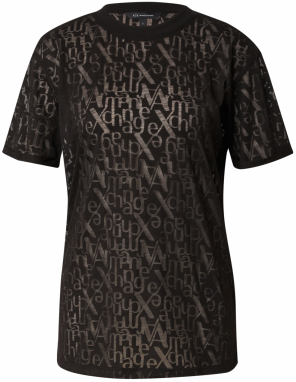 ARMANI EXCHANGE Tričko  hnedá / čierna