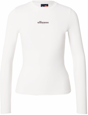 ELLESSE Tričko 'Cubano'  hnedá / šedobiela