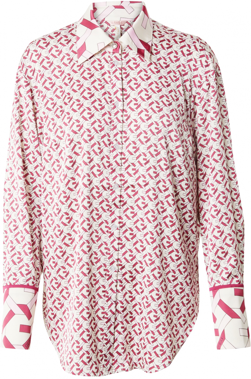 GUESS Blúzka 'ALEXANDRA'  purpurová / rosé / čierna / biela
