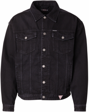GUESS JEANS Prechodná bunda  čierny denim