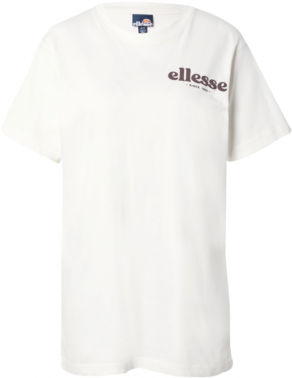ELLESSE Tričko 'Galao'  tmavohnedá / šedobiela