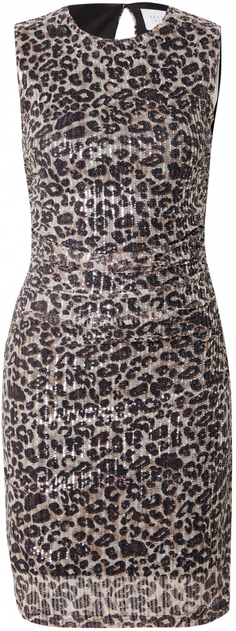 SISTERS POINT Šaty  béžová / hnedá / čierna