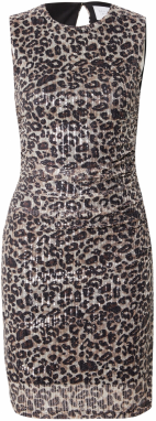 SISTERS POINT Šaty  béžová / hnedá / čierna