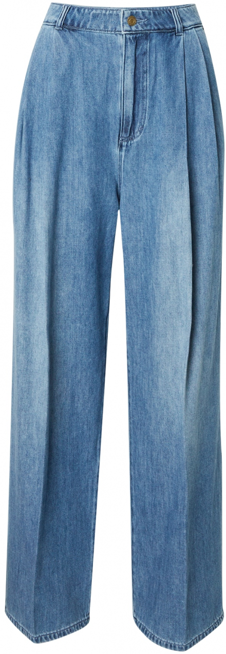 MICHAEL Michael Kors Plisované rifle  modrá denim